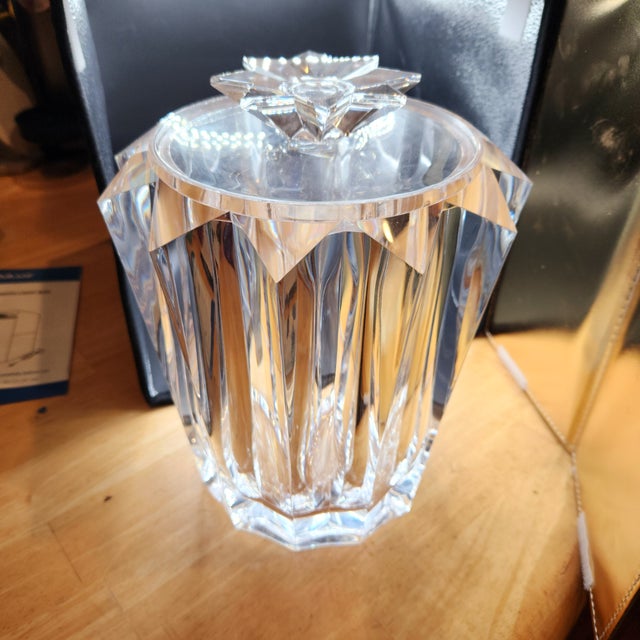 Transparent Judith Kruger Lucite Lidded Ice Bucket For Sale - Image 8 of 10