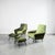 Black Set of Armchair and Ottoman, 1950s For Sale - Image 8 of 10