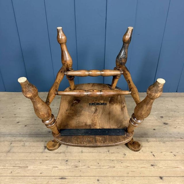 Antique English Captain's Chair, 1900s For Sale - Image 16 of 18