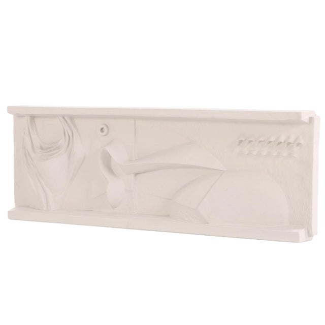 Mid-Century Modern Mid-Century Modern Abstract Bas-Relief Wall Sculpture, C. 1960s. For Sale - Image 3 of 6