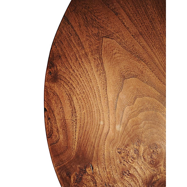 Brown Mid-19th Century Tripod Pedestal Table with Turned Wooden Base For Sale - Image 8 of 9