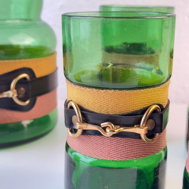 Pitcher and Glasses from Gucci, 1950s, Set of 7 For Sale - Image 6 of 9