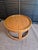 Vintage Post Modern Solid Oak Round End Table For Sale - Image 10 of 10