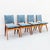 Maurice Pré Attributed Mid Century Modern Oak & Mahogany Dining Chairs, France 1950s For Sale - Image 13 of 14