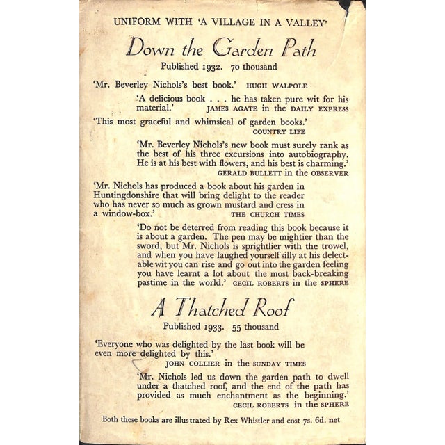 Traditional "A Village in a Valley" 1934 Nichols, Beverley For Sale - Image 3 of 7