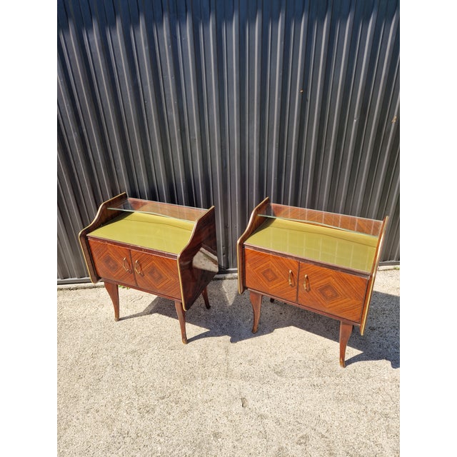 Vintage Art Deco Nightstands, 1940s, Set of 2 For Sale - Image 10 of 11