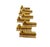 Brass 1970s Set of Eight Knife Rests |Lucite, Cane and Brass | in the Style of Dior For Sale - Image 8 of 8
