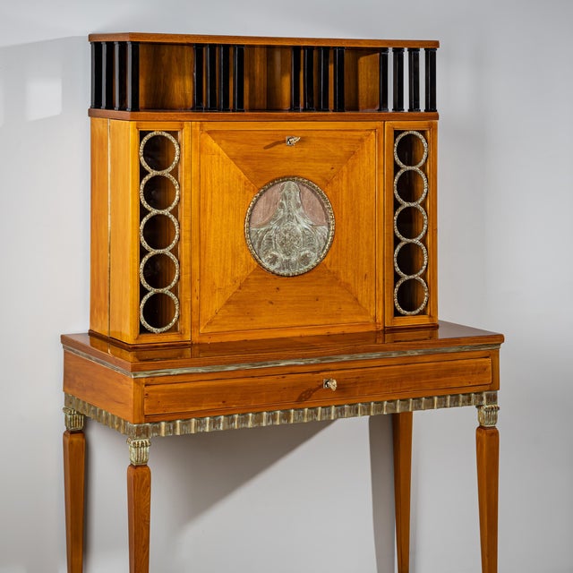 Early-20th Century Art Deco Secretaire, likely Scandinavian For Sale - Image 4 of 11