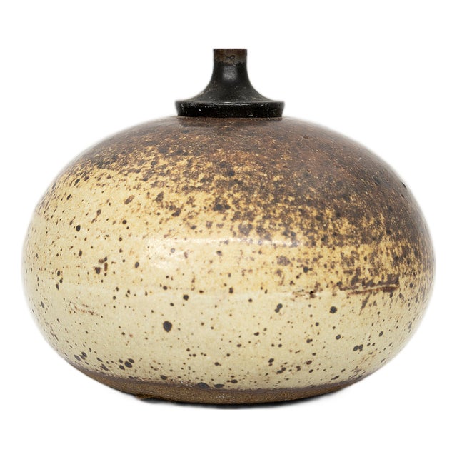 Danish Ceramic Oil Lamp by Aage Würtz, 1960s For Sale