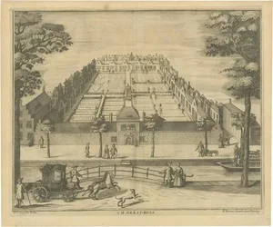 Geest-Huis, Almshouse in The Hague in The Netherlands, Print