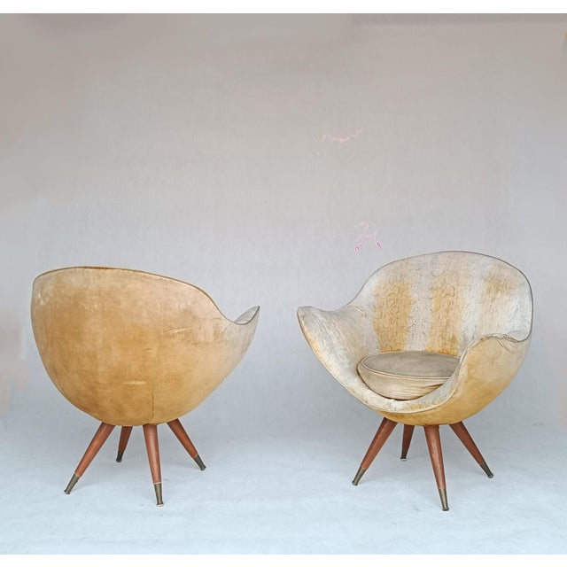 The upholstery is in poor condition and can be replaced according to the preferences of the new owner. Sofa dimensions:...