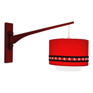 Danish Teak Wall Lamp by Aro Leuchte, 1960s For Sale