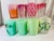 Rare Antique Circa 1930s Art Glass Tumblers Set of 8 For Sale - Image 11 of 11