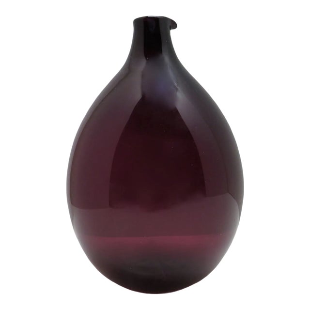 Timo Sarpaneva Purple Glass Vase For Sale