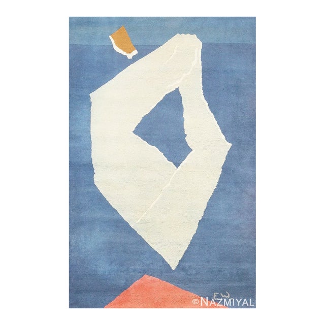Nazmiyal Collection Vintage Abstract Art Rug For Sale
