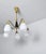 1950s Scandinavian Ceiling Lamp in Brass and Opaline Glass, 1950s For Sale - Image 5 of 14