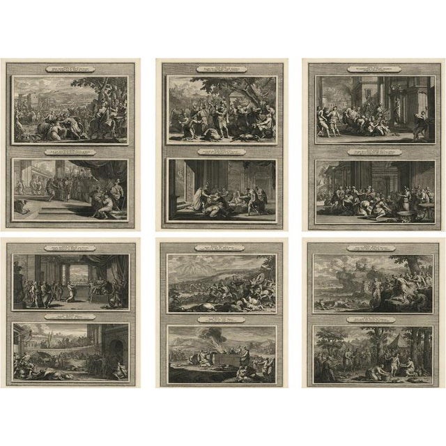 Abraham de Blois, Joseph and Moses, 1700, Engravings, Set of 6 For Sale