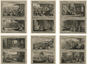 Abraham de Blois, Joseph and Moses, 1700, Engravings, Set of 6
