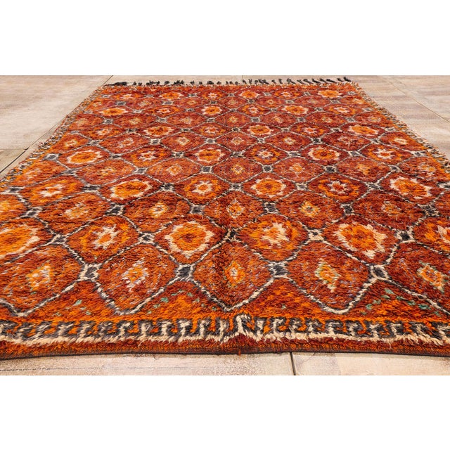 Vintage Beni M'Guild Moroccan Rug, 06'10 X 11'03 For Sale - Image 9 of 10