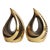Ben Seibel Tear Drop Flame Bookends - a Pair For Sale
