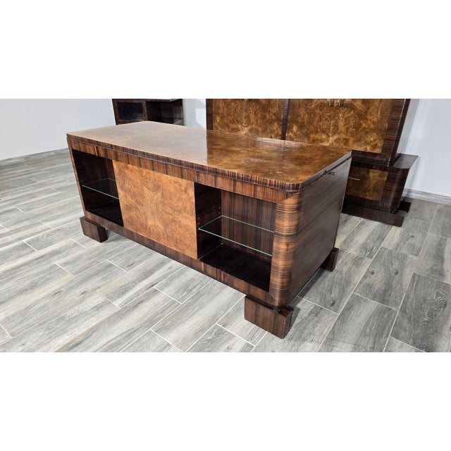 Office Furniture Set by Emil Gerstel, 1930s, Set of 3 For Sale - Image 9 of 18