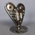 Sculpture Heart in Iron & Metal & Steel by Simon Saronni For Sale - Image 4 of 16