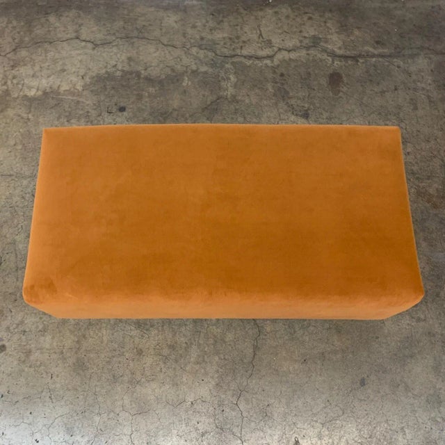 Terra Cotta Handcrafted Básico Ottoman by VOP For Sale - Image 8 of 10