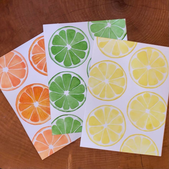 2020s Original Watercolor Painting - Oranges For Sale - Image 5 of 6