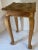 Mid 20th Century Vintage Carved Cerused Solid Wood Drink or Side Table With Drawer For Sale - Image 5 of 11