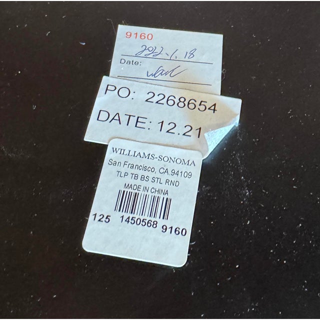 Williams-Sonoma Home Tulip Walnut Dining Table For Sale - Image 9 of 11