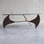 Brown Oval Propeller Coffee Table by Knut Hesterberg for Ronald Schmitt, 1960s For Sale - Image 8 of 15