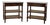 Pair of Antique British Colonial Rosewood Three Tiered Stands For Sale