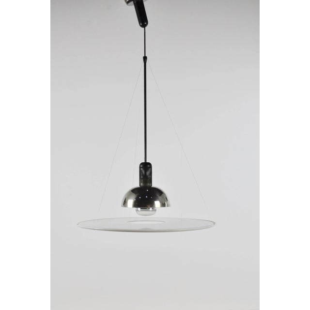 Vintage Italian Frisbi 850 Pendant Lamp by Achille Castiglioni for Flos, 1970s For Sale - Image 12 of 12