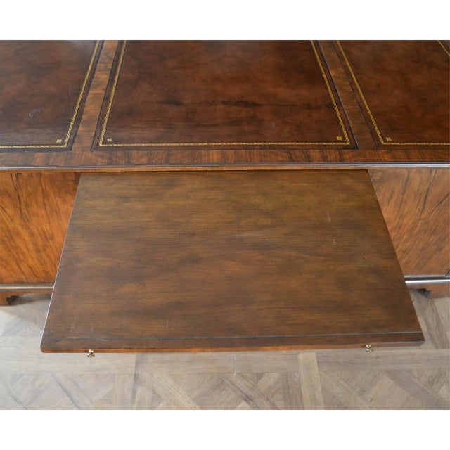 Vintage Baker Walnut Executive Desk For Sale - Image 15 of 17