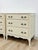 Mid 20th Century Vintage Pair of Chests French Provincial White 3 Drawer Cabriole Leg Nightstands For Sale - Image 5 of 18
