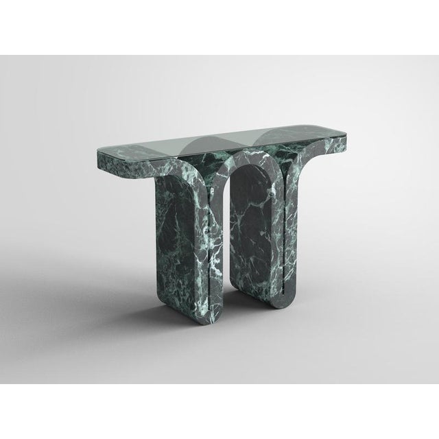 Fold Verde Alpi Console Table by Etamorph For Sale - Image 4 of 7