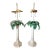 Vintage Hollywood Regency Italian Palm Tree Tole Lamps, a Pair For Sale