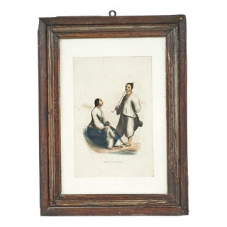 Auguste Walhem, Japanese Fisherman Family, 20th Century, Print For Sale