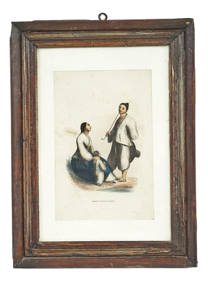Auguste Walhem, Japanese Fisherman Family, 20th Century, Print