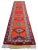 Orange Shimmery Turkish Runner Rug. Hand-Knotted Tribal Extra Long Halway Rug Kitchen Decor - 2′9 × 13′8″ For Sale - Image 8 of 16