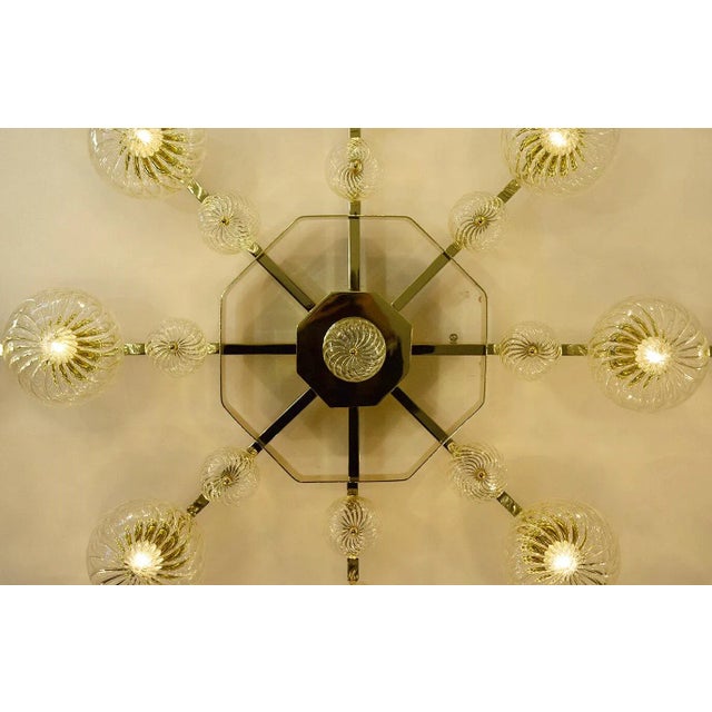 Metal 21st Century Modern Murano Flush Mount by Fabio LTD For Sale - Image 7 of 10