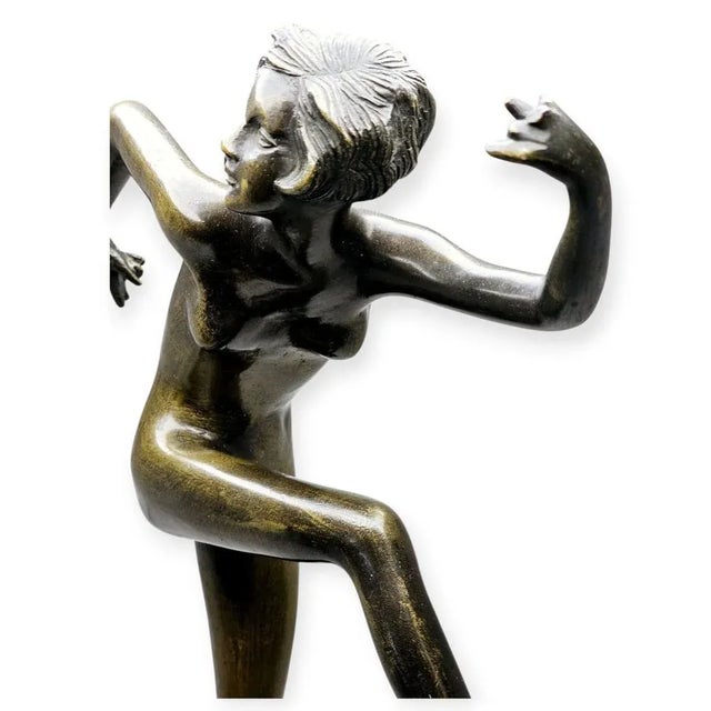 Bronze Dancing Women Figure, 1920s For Sale - Image 3 of 8