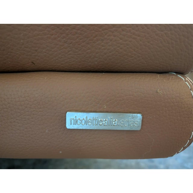 Late 20th Century Nicoletti-Calia Leather Sectional For Sale - Image 14 of 14