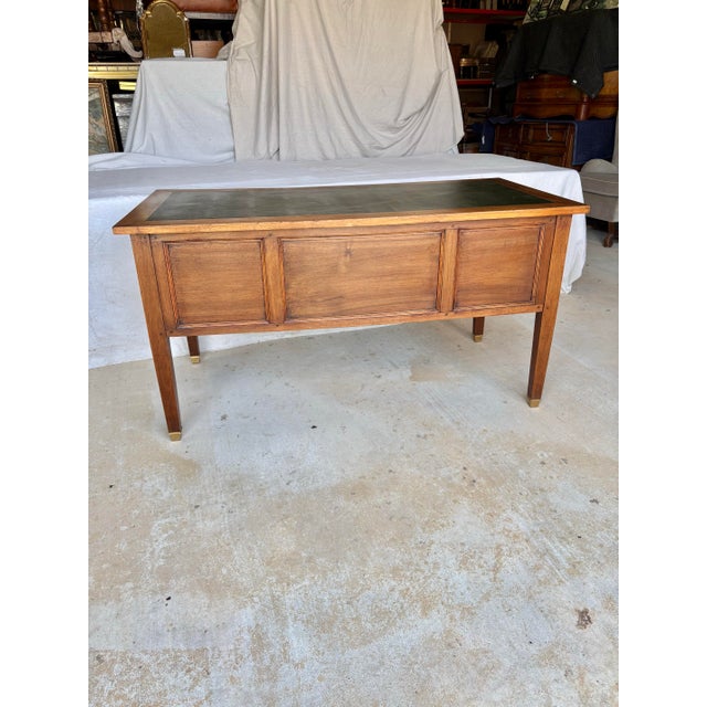 19th Century French Directoire Style Walnut Leather Top Desk For Sale - Image 11 of 12