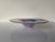 1980"s Vintage Italian Murano Pink & Blue Swirl Art Glass Centerpiece Bowl For Sale - Image 4 of 12