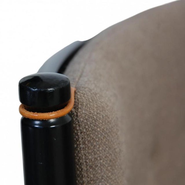 Black Spoke-Back Sofa in Grey Fabric by Børge Mogensen, 2000s For Sale - Image 13 of 18