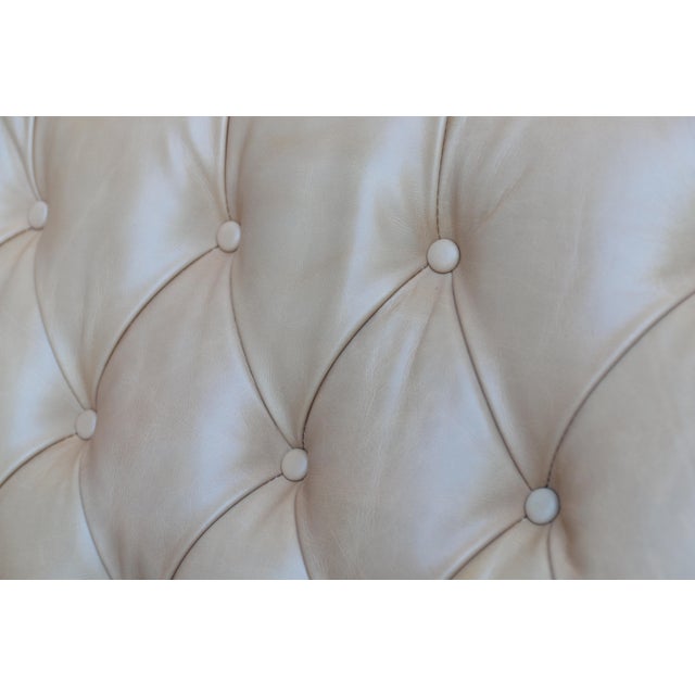 Curved Leather Sofa in Gaston For Sale In Los Angeles - Image 6 of 6