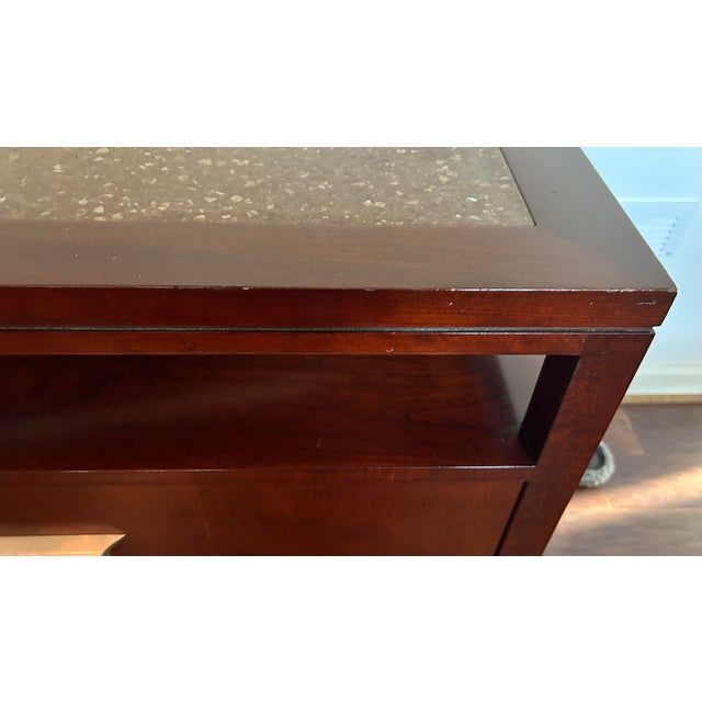 Wood Kindel Knowledge Bedside Table Nightstand For Sale - Image 7 of 12