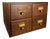 Vintage Macey 4-Drawer Library Card Catalog Cabinet – Solid Wood Brass Hardware For Sale
