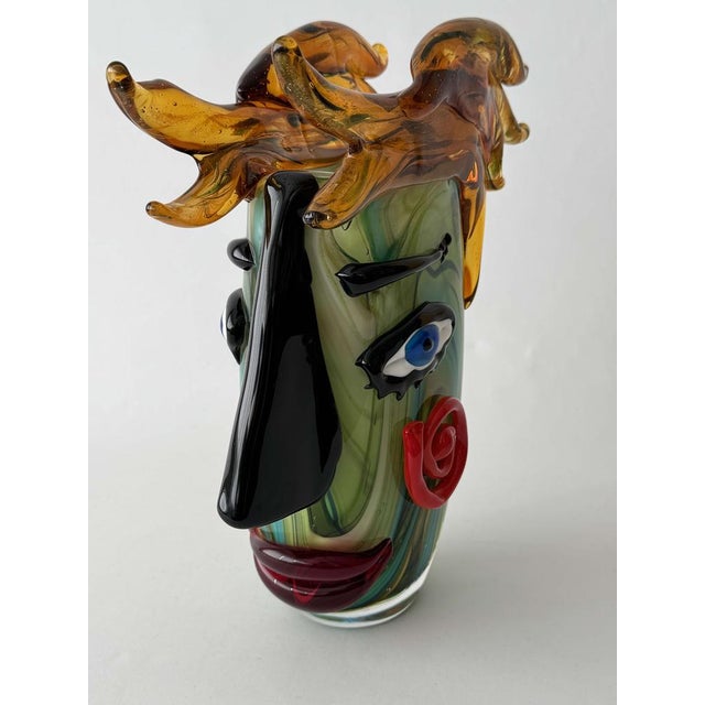 Mid-Century Modern Picasso Face by Mario Badioli, 1980s For Sale - Image 3 of 13